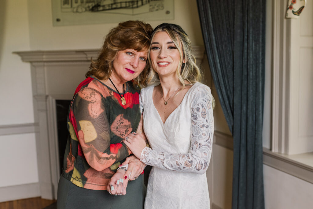 mother of the bride and bride 
